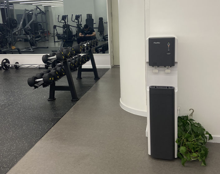 FineSky立式直飲機(jī)安裝_深圳某健身會(huì)所