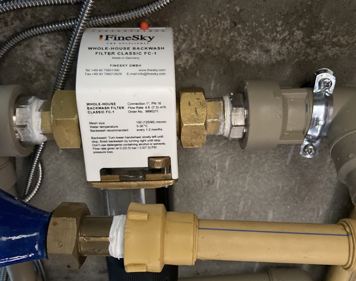 前置過(guò)濾器_管線機(jī)上門(mén)安裝_深圳竹子林小區(qū)案例