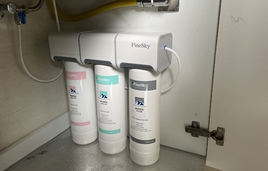 上海閔行區(qū)星河灣凈水器安裝-前置過濾器+超濾凈水器